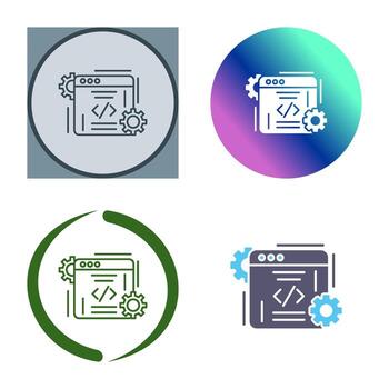 icono de vector de codificación