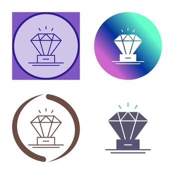 icono de vector de diamante