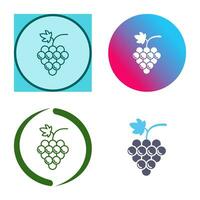 icono de vector de uvas