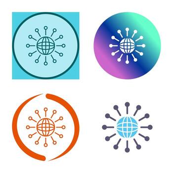 icono de vector de red