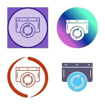 actualizar icono de vector