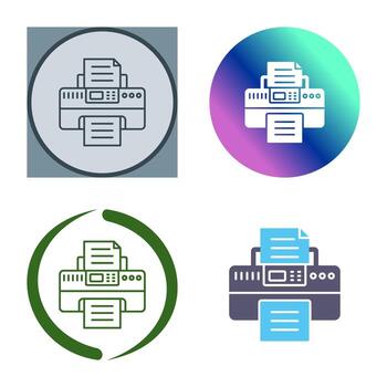 icono de vector de impresora