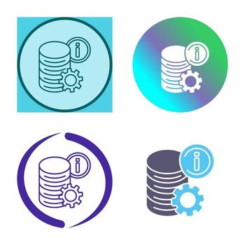 icono de vector de datos
