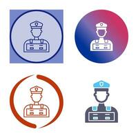 Police Man Vector Icon