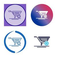 Wheelbarrow Vector Icon