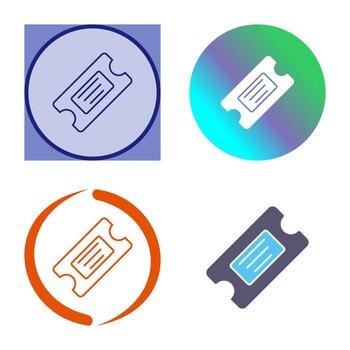 Ticket Vector Icon
