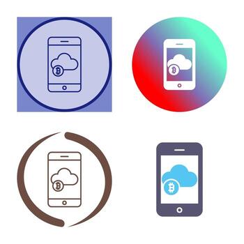 icono de vector de nube