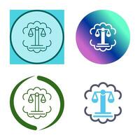 Justice Scale Vector Icon