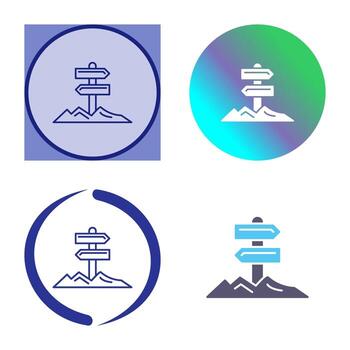 icono de vector de dirección