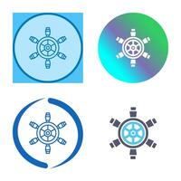 Ship Wheel Vector Icon