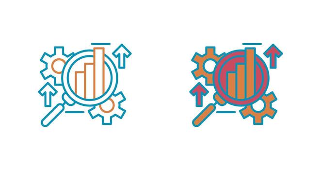 icono de vector de análisis