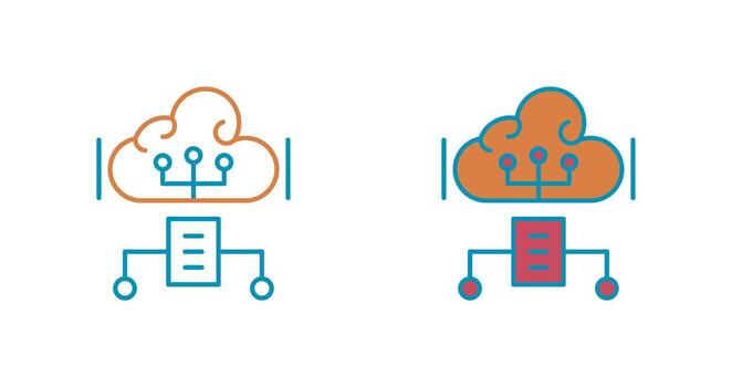 Cloud Computing Vector Icon