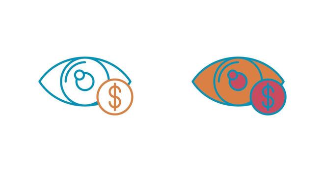 icono de vector de ojo