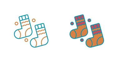 Winter Socks Vector Icon