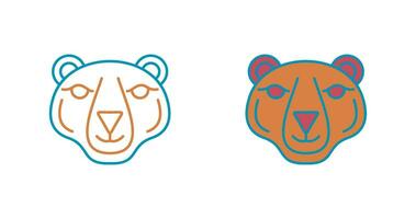 icono de vector de oso polar