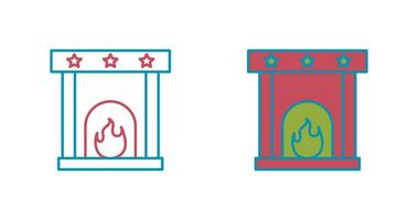 Fireplace Vector Icon