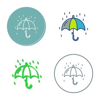 Raining Vector Icon