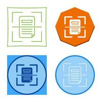 Scan Vector Icon