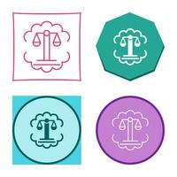 Justice Scale Vector Icon