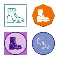 icono de vector de botas