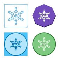 Ship Wheel Vector Icon