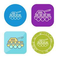 icono de vector de tanque de infantería