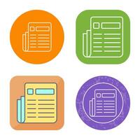 News Paper Vector Icon