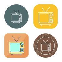 Television Broadcast Vector Icon
