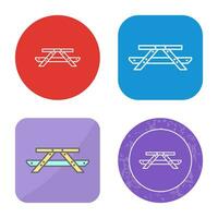 Picnic of Table Vector Icon