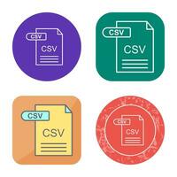 CSV Vector Icon