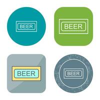 Beer Sign Vector Icon