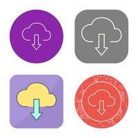 Download from Cloud Vector Icon