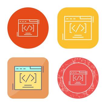 Web Coding Vector Icon