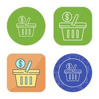 Shopping Basket Vector Icon