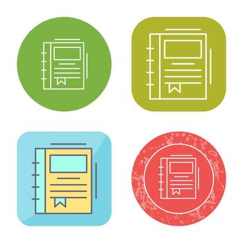 Spring Notebook Vector Icon