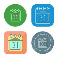 Calendar Vector Icon