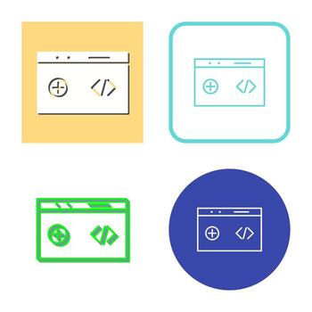 Unique Clean Code Vector Icon