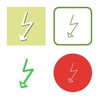 icono de vector de flash único