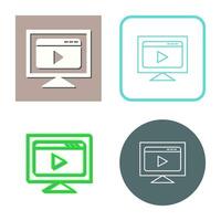 Video Streaming Vector Icon