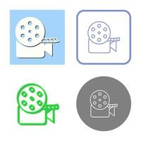 Unique Video Reel Vector Icon