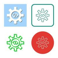 Unique Code Optimization Vector Icon