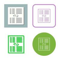 Piece of Code Vector Icon