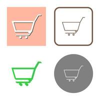 Unique Empty Cart Vector Icon