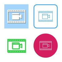 icono de vector de video y animación único