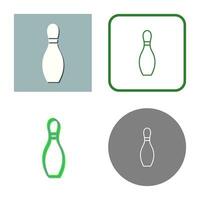 Unique Bowling Pin Vector Icon