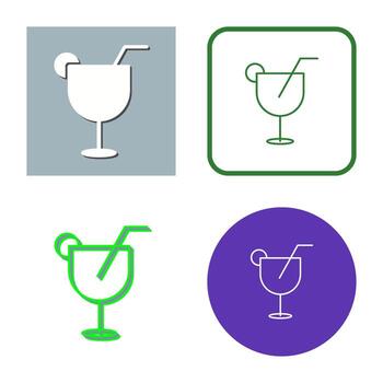 Unique Drinks Vector Icon