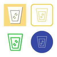 Unique White Russian Drink Vector Icon