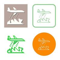 Unique Firefighter Plane Vector Icon