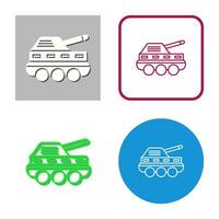 icono de vector de tanque de infantería