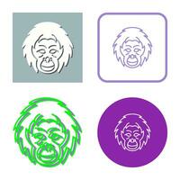 Orangutan Vector Icon